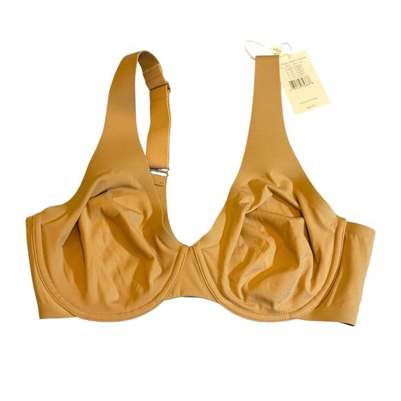 Le Mystere Smooth Shape Unlined Underwire Bra Adjustable Beige Size 32DD NWT - Picture 3 of 10